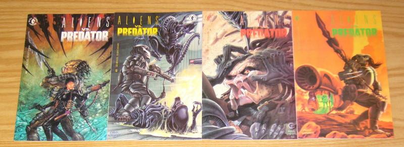 Aliens vs Predator #1-4 VF/NM complete series - dark horse comics set lot 2 3