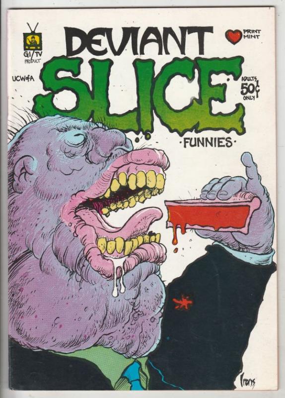 Deviant Slice #1 (Jan-72) VF- High-Grade Richard Nixon,Sgt Smack and Easy Co....