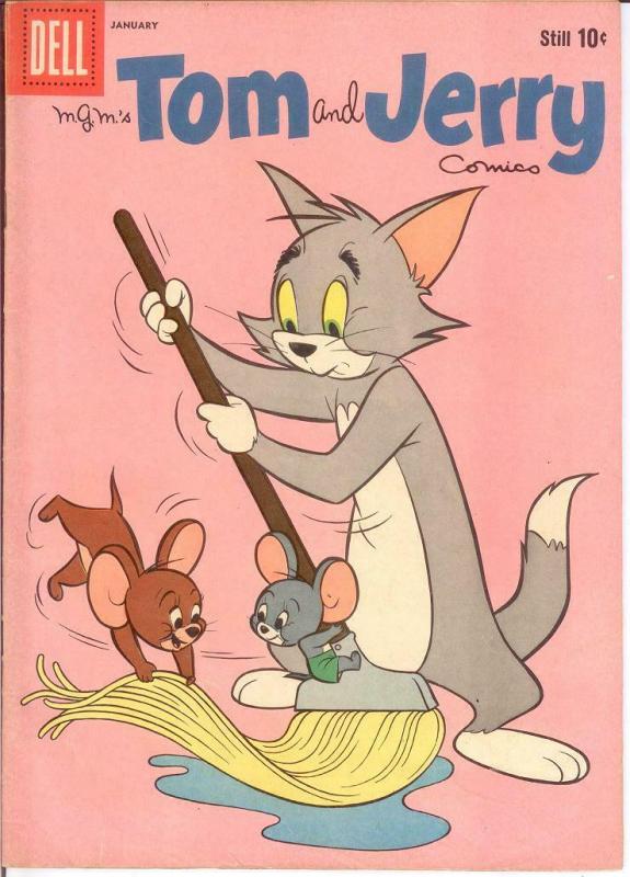 TOM & JERRY 198 VG-F Jan. 1961 COMICS BOOK