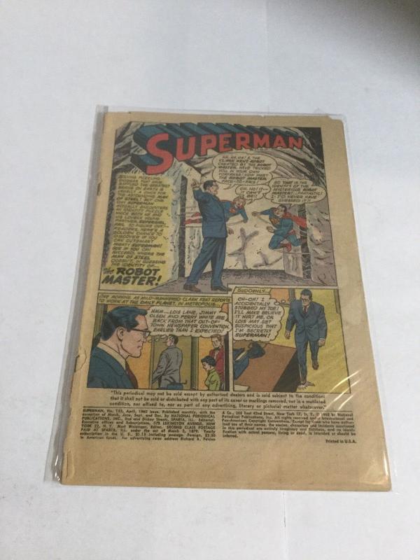 Superman 152 Coverless DC Comics Silver Age