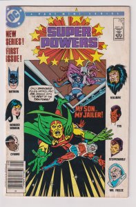 DC Comics! Super Powers! Issue #1! Newsstand Edition! 