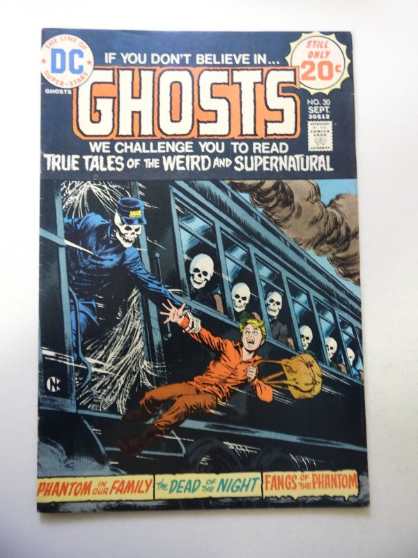 Ghosts #30 (1974) VG/FN Condition slight moisture ring fc