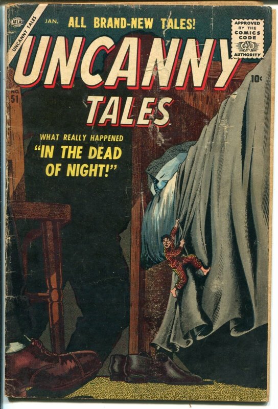 Uncanny Tales #51 1957-Marvel-Al Williamson-Gray Morrow-horror-mystery-VG 