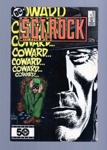Sgt. Rock #407 - Joe Kubert Cover Art. Adrian Gonzales Art. (5.5/6.0) 1985