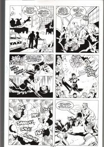 RONN SUTTON ELVIRA #140 ORIGINAL ART PAGE 14-CHRISTMAS STORY-QUEEN  'B' PROD FN