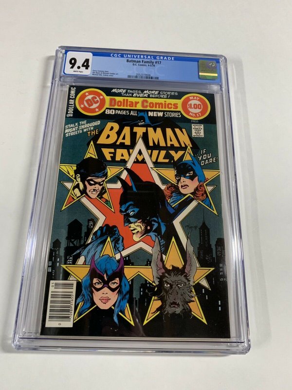 Batman Family 17 Cgc 9.4 White Pages Dc Comics 2052519006