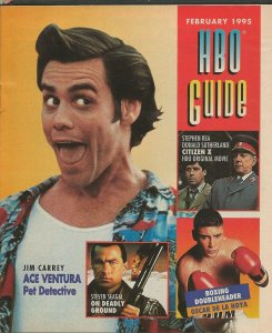 ORIGINAL Vintage Feb 1995 HBO Guide Magazine Ace Ventura Major League II