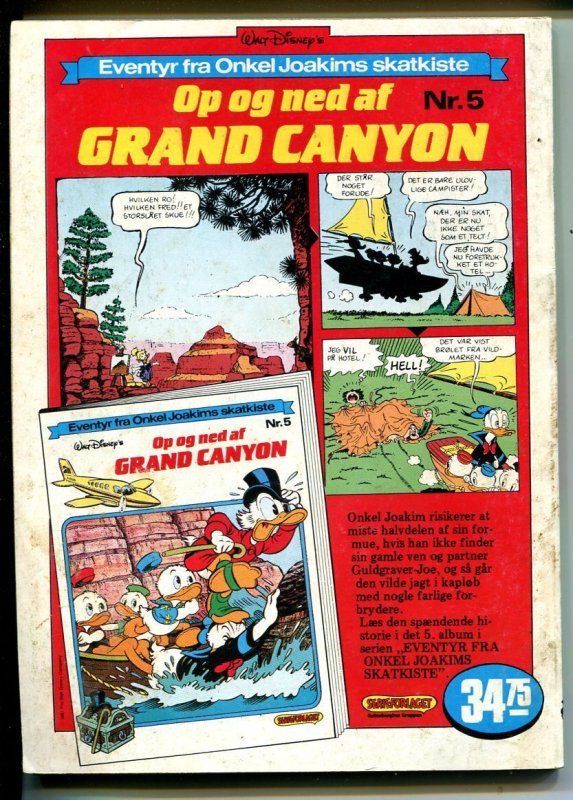 Onkel Joakim #9 1988-Disney-Danish-Uncle Scrooge-Carl Barks-Mickey Mouse-VG