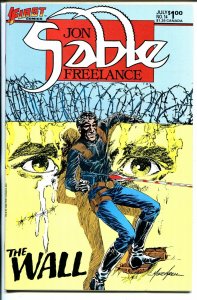 John Sable, Freelance #14 1984-First-Mike Grell signed splash page-VF