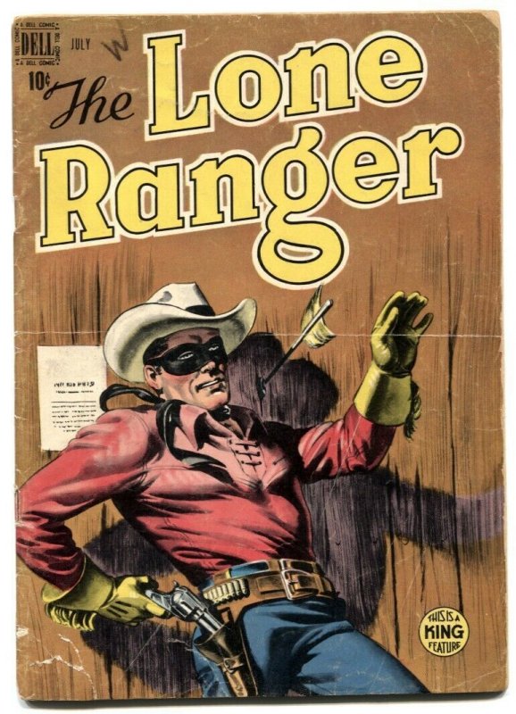 Lone Ranger #13 1949- Dell Golden Age Western comic VG