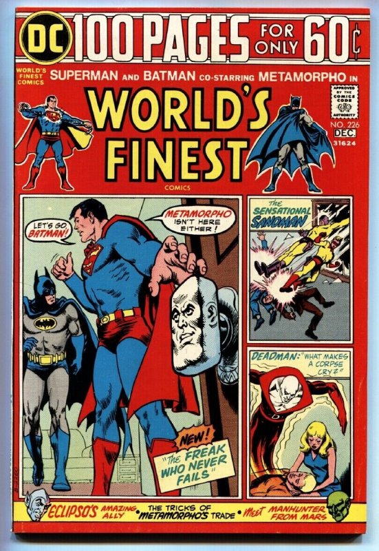 WORLD'S FINEST #226 1973 Superman, Batman, Aquaman-100 page giant