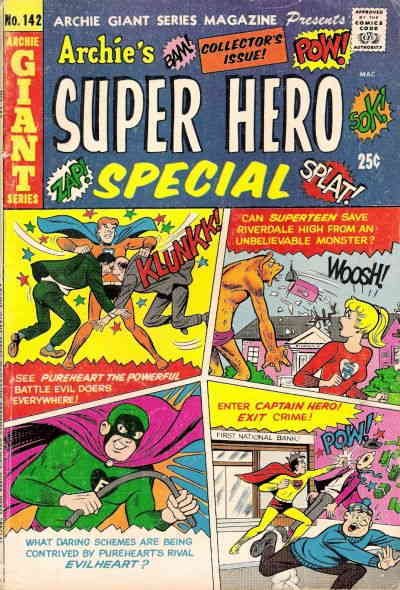 Archie Giant Series Magazine #142 VG ; Archie | low grade comic 1966 Super Hero 