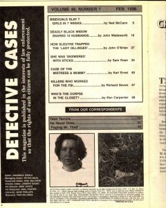 Detective Cases February 1996- BISEXUAL RAPIST-LADY DILLINGER-