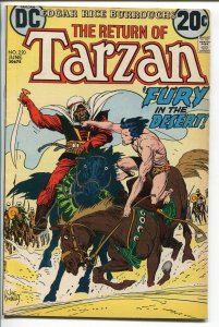 RETURN OF TARZAN #220 1973-DC-EDGAR RICE BURROUGHS-JOE KUBERT JUNGLE ART-vf