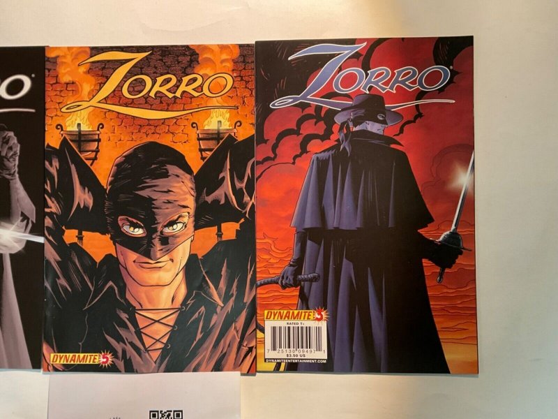 3 Zorro Dynamite Comic Books # 3 5 6 77 JS34