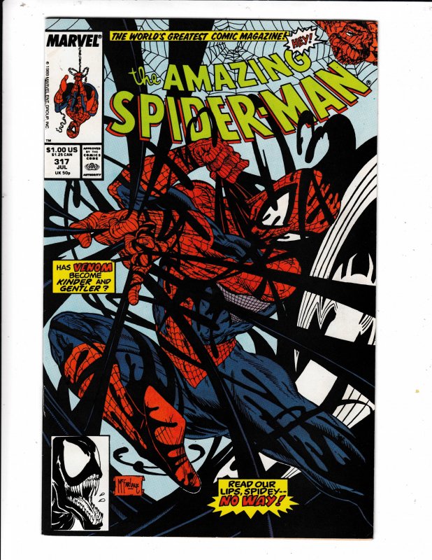 THE AMAZING SPIDERMAN# 317 FN/VG VENOM APP.   MCFARLANE ARTWORK Save on shipping