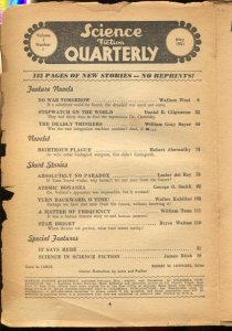 Science Fiction Quarterly 5/1951-Pulp thrills by Wallace West-William Tenn-Le...