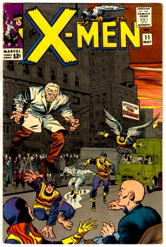 (Uncanny) X-Men # 11 FN/VF Marvel Comic Book Silver Age Beast Angel Iceman LD1