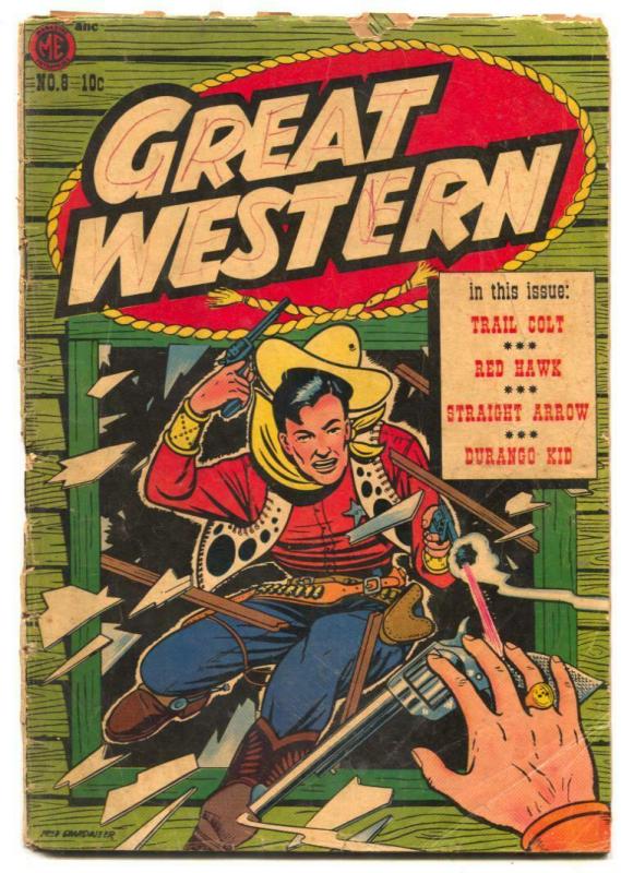 Great Western #8 1954- DURANGO KID- incomplete