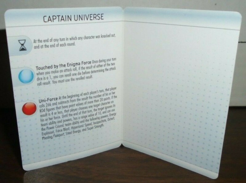 Captain Universe  E004 Marvel Heroclix Mutations And Monsters