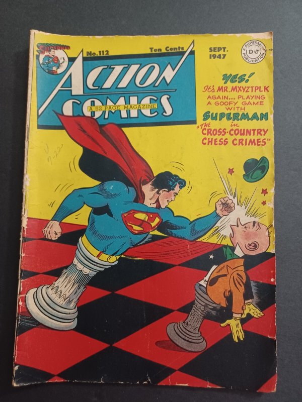 Action Comics #112 - Mr Mxyztplk - 1947 - GD