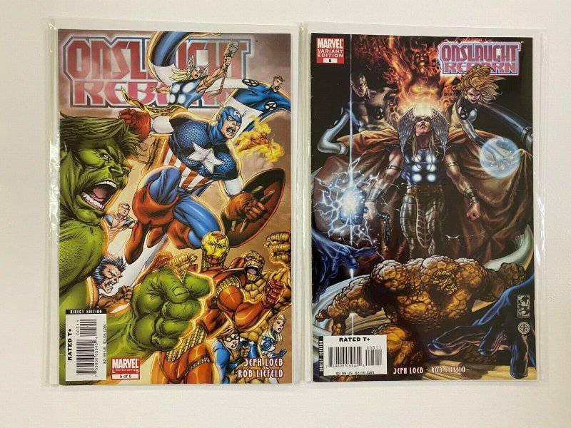 Onslaught Reborn set #1-5 with some variant covers 6.0 FN (2007) 