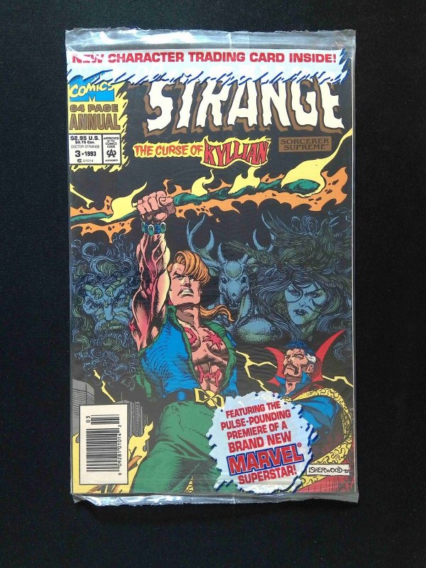 Doctor Strange Annual #3  Marvel 1993 NM- Newsstand Polybagged with Kyllian Card