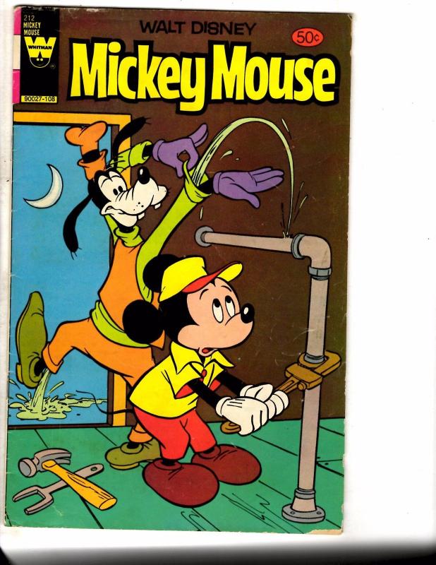 4 Mickey Mouse Dell Gold Key Comic Books #47 Surprise Party, Album #152 212 J207