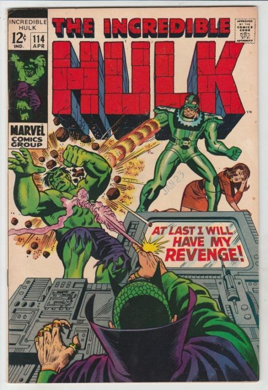 Incredible Hulk #114 strict VF/NM 9.0 High-Grade    Appearance - The Mandarin