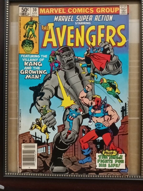 Marvel Super Action Comic Book #30 The Avengers 1981 FINE+. P02
