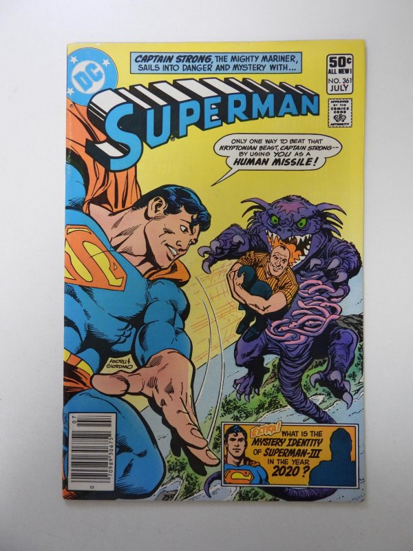 Superman #361 (1981) VF- condition