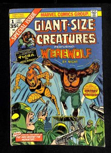 Giant-Size Creatures #1 1st Tigra Featuring Werewolf by Night!