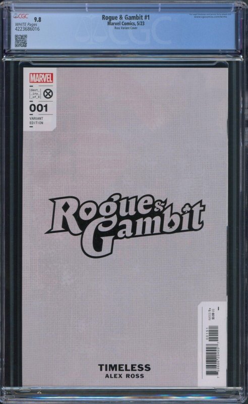 Rogue and Gambit #1 CGC 9.8 Alex Ross Timeless Mystique Virgin Var Marvel 2023