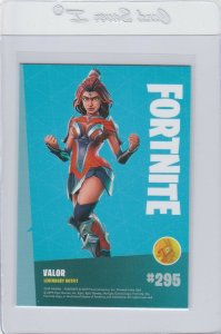 Fortnite Valor 295 Legendary Outfit Panini 2019 trading card series 1