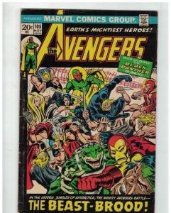 AVENGERS 105 G+ Nov. 1972 Black Panther is back