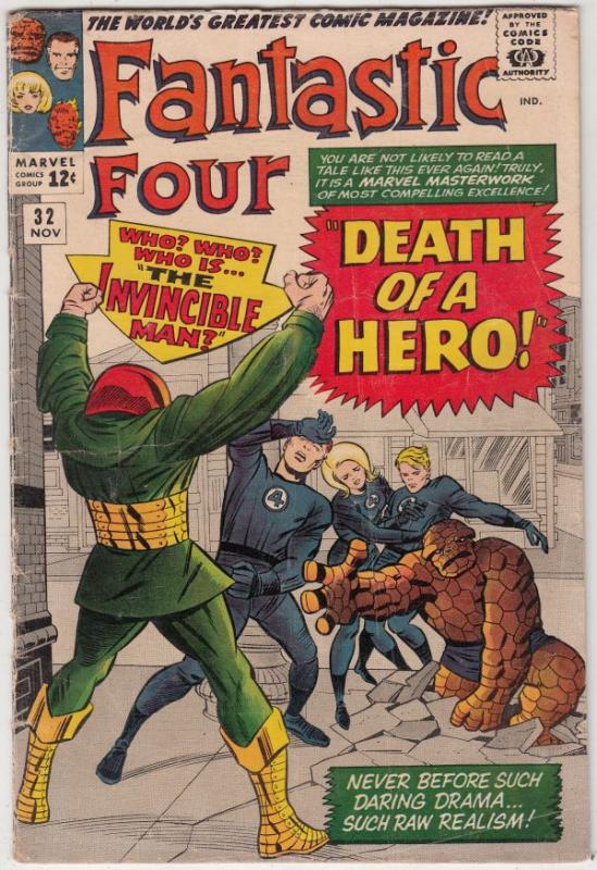 Fantastic Four #32 (Nov-64) VG/FN Mid-Grade Fantastic Four, Mr. Fantastic (Re...