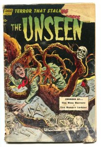 UNSEEN #5 1952 SKULL cover Pre-Code Horror-First issue comic book