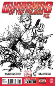 MARVEL NOW GUARDIANS OF THE GALAXY #1 MRRC McNIVEN SKETCH VARIANT COVER
