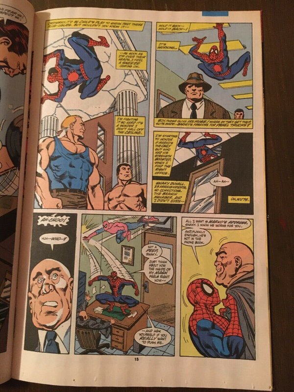 Web of Spider-Man #82 (1991) Man Mountain Marko MARVEL COMICS