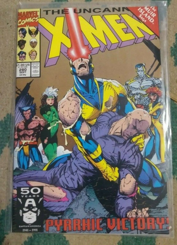 UNCANNY X-MEN #280 1991 MARVEL MUIR ISLAND SAGA  X-FACTOR SHADOW KING