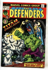 Defenders #12--1974--Marvel--Dr Strange--Hulk--Titan--comic book