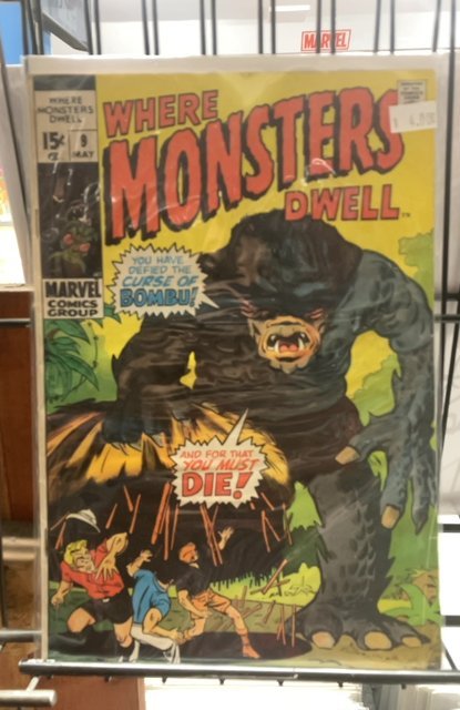 Where Monsters Dwell #9 British Variant (1971)