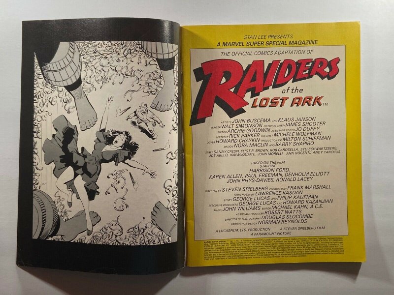 Marvel Comics Super Special #18 Raiders of the Lost Ark Indiana Jones 1981 Mag