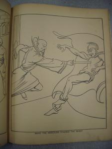 FLASH GORDON PAINT BOOK 1936 WHITMAN MING THE MERCILESS G