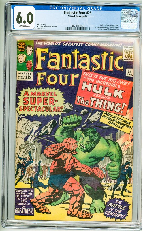 Fantastic Four #25 (1964) CGC 6.0! OW Pages!