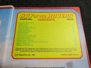 1982 ROY OF THE ROVERS Annual HC FN 6.0 Fleetway UK