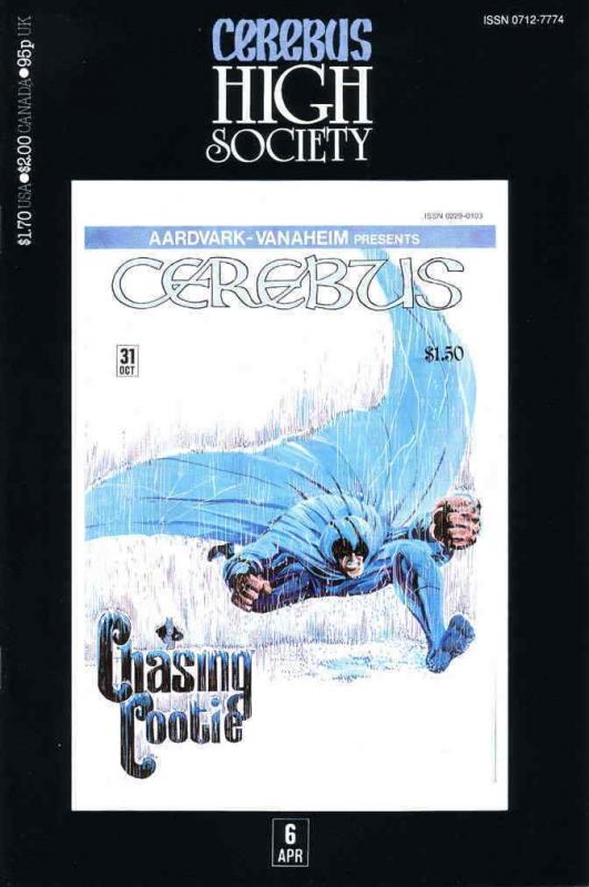 Cerebus High Society #6 VF/NM; Aardvark-Vanaheim | save on shipping - details in