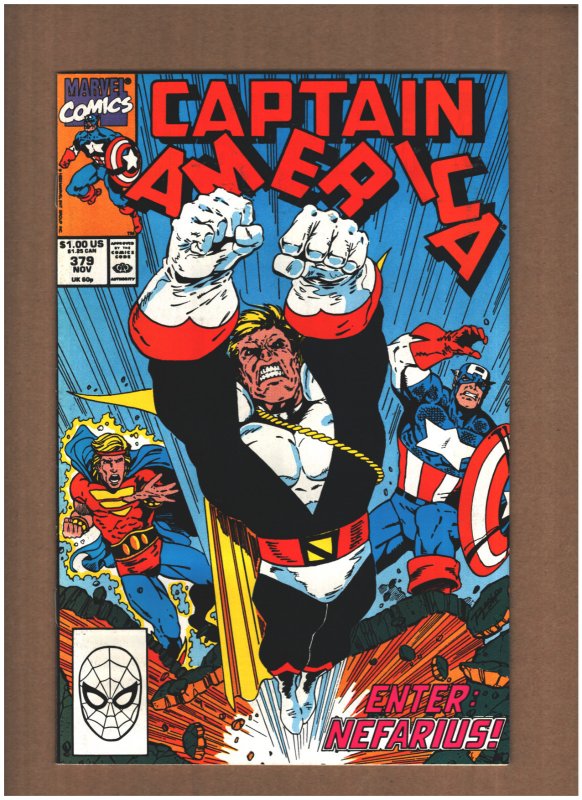 Captain America #379 Marvel Comics 1990 QUASAR Mark Gruenwald FN 6.0