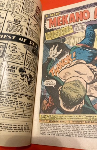 The X-Men #36 (1967) Mekano lives