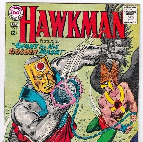 Hawkman 8   strict NM- 9.2  High-Grade Golden Mask Giants   Free U.S. Shipping